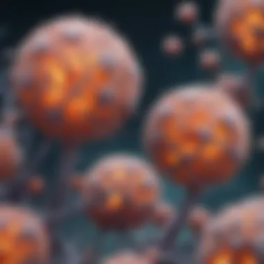 Aggressive Glioblastoma Cells Under Microscope Microscopic view of glioblastoma cells showcasing their aggressive nature