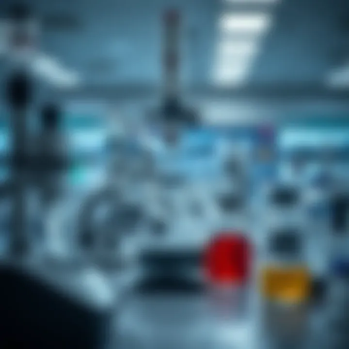 Advanced lab equipment showcasing innovative experiments