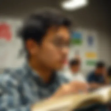 A thoughtful individual contemplating language challenges, symbolizing cognitive engagement.