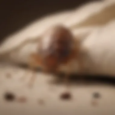 Feeding Habits of Bed Bugs A diagram illustrating the feeding habits of bed bugs