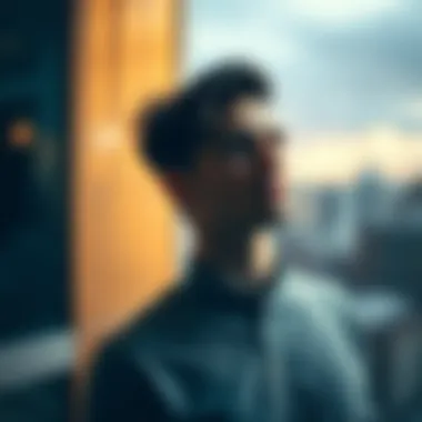 The Inner Experience: Reflecting on Déjà Vu A contemplative figure lost in thought