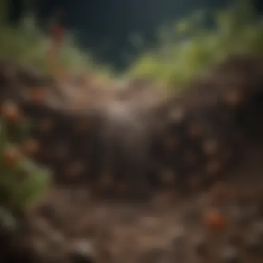 Ecological Roles of Big Microbes in Soil Illustration depicting the ecological roles of big microbes in soil
