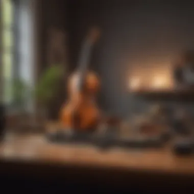Creating a Sound Therapy Space A serene environment with musical instruments representing sound therapy