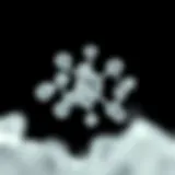 Chemical structure of carbon dioxide illustrating its molecular composition