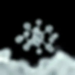 Chemical structure of carbon dioxide illustrating its molecular composition