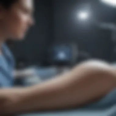 Enhancing Patient Care A healthcare professional using a portable ultrasound device