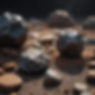 Meteorite vs Terrestrial Rock Comparison Comparison of meteorite and terrestrial rock side by side