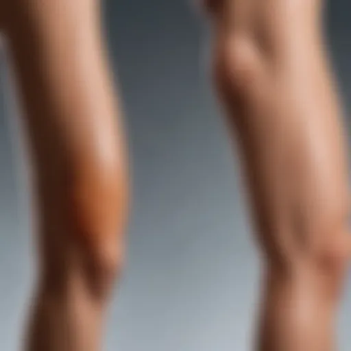 Visual representation of arm cellulite reduction techniques