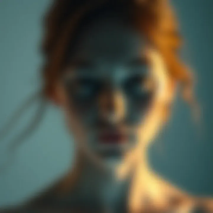 Abstract representation of fragmented identity