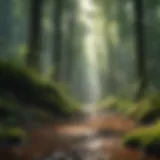 Lush green forest showcasing biodiversity