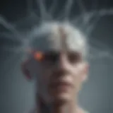A brain illustration depicting neural connections