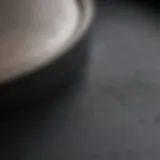 Close-up of nonstick cookware surface showing texture