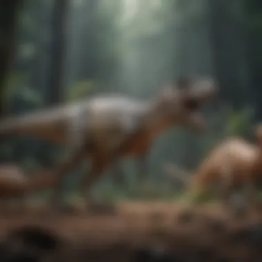 Graphical Representation of Dinosaur Evolution Graphs illustrating dinosaur diversity and evolutionary timeline