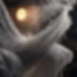 Close-up of steam penetrating fabric fibers