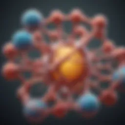 Depiction of leptin hormone structure