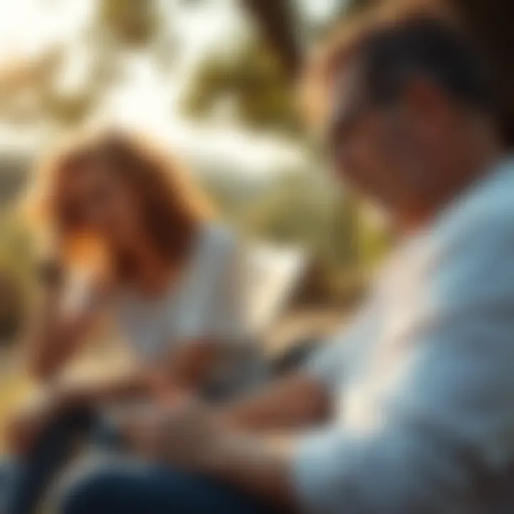 A peaceful outdoor scene illustrating the benefits of lifestyle modifications