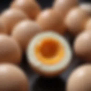 Delicate Texture of a Soft-Cooked Egg Perfectly soft-cooked egg with a delicate texture