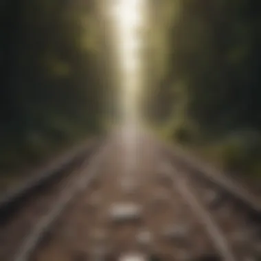 A pathway leading towards long-term goals symbolizing self-management