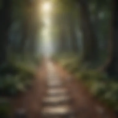 Path to Personal Growth A path leading toward personal growth and resolution