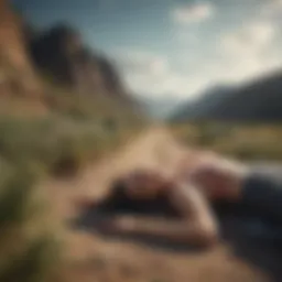A serene landscape representing the journey of living with narcolepsy