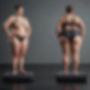 A conceptual illustration showcasing the obstacles faced by individuals in weight loss journeys.