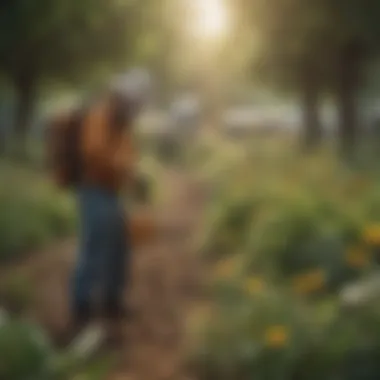 Community Engagement for Conservation A community garden initiative encouraging local engagement and conservation efforts for pollinators.