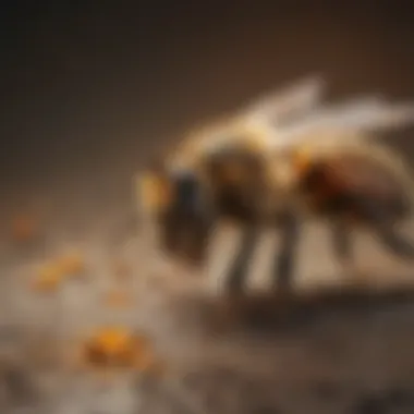 Threats to Honey Bees An informative infographic depicting the threats to honey bee populations, such as pesticides and climate change.