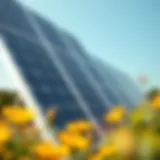 Innovative solar panel technology showcasing enhanced efficiency