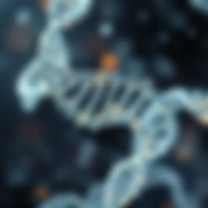 Visual representation of biotechnology applications derived from genomic research.