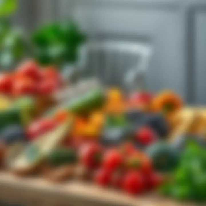 A diverse array of nutrient-rich foods showcasing natural immunity boosters