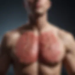 Diagram depicting lung capacity exercises