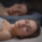Diagram showing stages of sleep