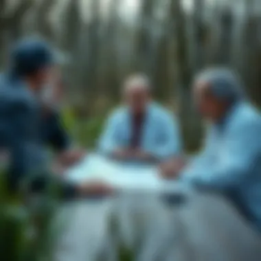 Policy Framework for Wetland Protection Policy makers discussing plans to protect wetland areas