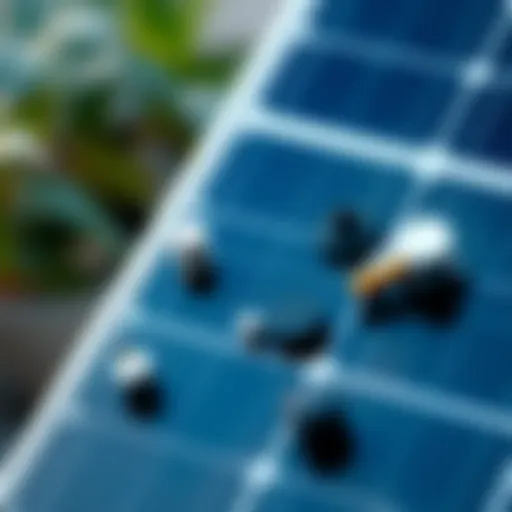 Detailed diagram of solar panel components