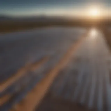 A scenic view of solar farms contributing to the local economy