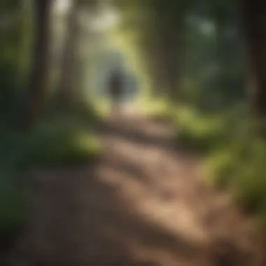 Nature's Embrace: The Healing Power of Walks A serene nature trail inviting individuals to take a walk