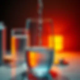 Conceptual image illustrating the balance of hydration and health