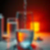 The Balance of Hydration and Health Conceptual image illustrating the balance of hydration and health