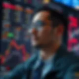 Reflecting on Trading Strategies A serene trader reflecting on their strategy