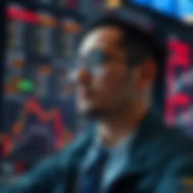 Reflecting on Trading Strategies A serene trader reflecting on their strategy