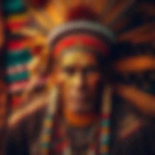 Cultural Heritage of the Amazon Tribes Vibrant tribal patterns showcasing the rich cultural heritage of Amazon tribes