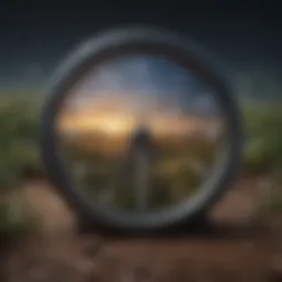 Illustration depicting the concept of circadian rhythms in nature