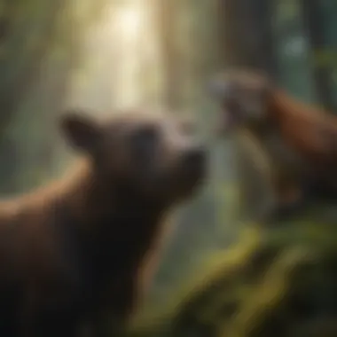 Conservation: A Beacon of Hope A visual representation of conservation efforts impacting species survival