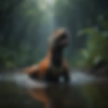 The Ripple of Extinction An artistic depiction of extinction's ripple effect on biodiversity