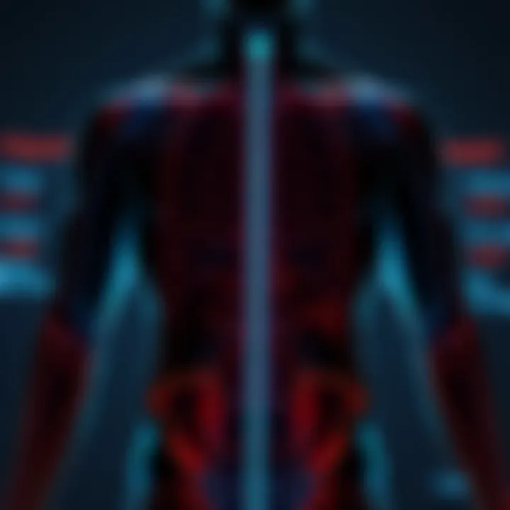 Visual representation of body composition analysis