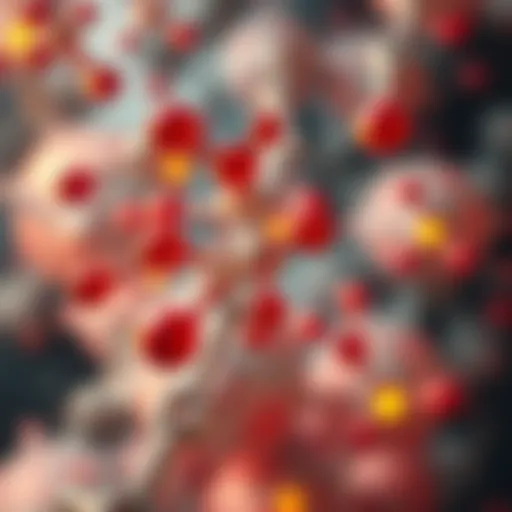 Molecular structure of enzymes illustrating catalytic sites