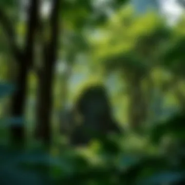 Lush forest representing carbon sequestration