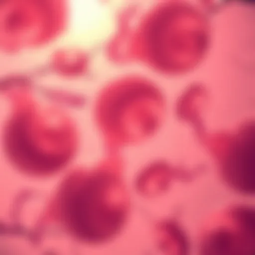 Microscopic view of frozen embryos