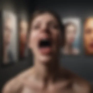 Contemporary Art Showcase A gallery showcasing significant works of contemporary artists