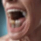 Illustration depicting the biological mechanisms involved in tooth regeneration.